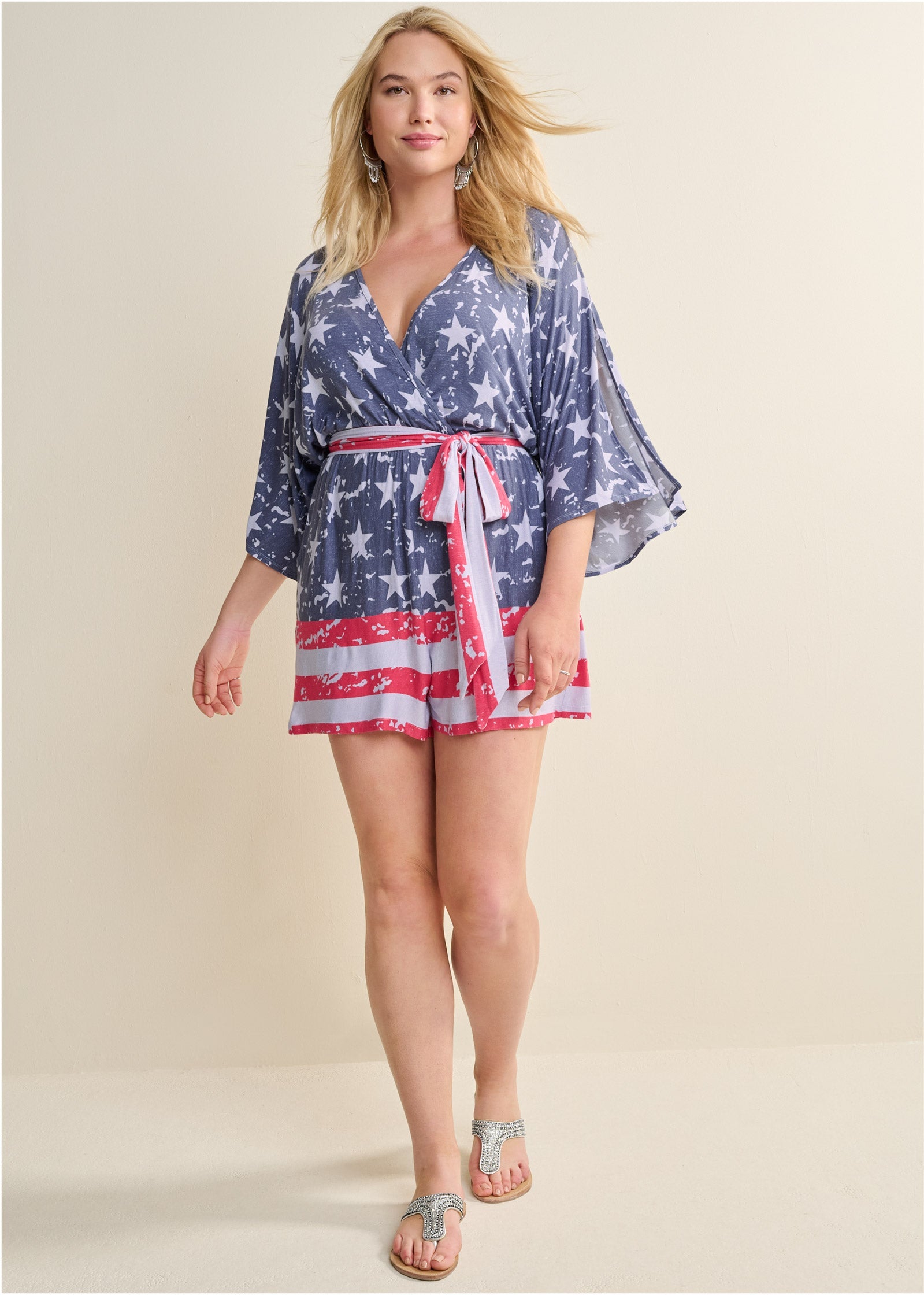 Americana Romper - Blue Multi - Image 5